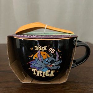Disneys halloween Stitch ceramic mug and spoon set
